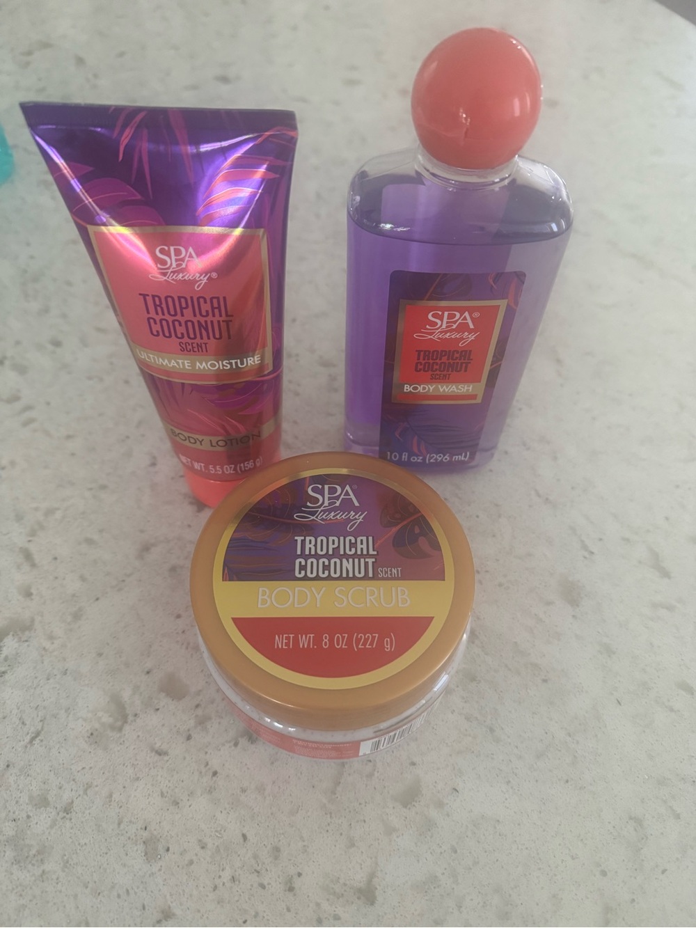 SPA Luxury Tropical Coconut Body Set - Purple & Co